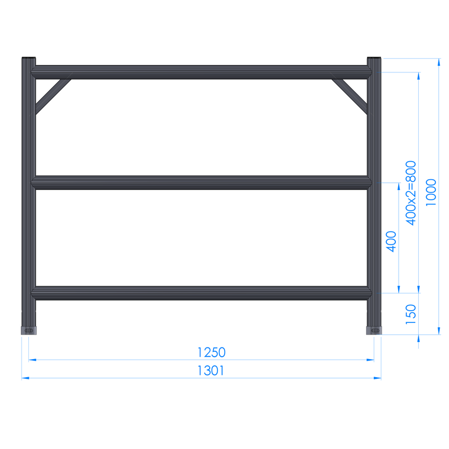 WG1 Wide Guardrail – 1m