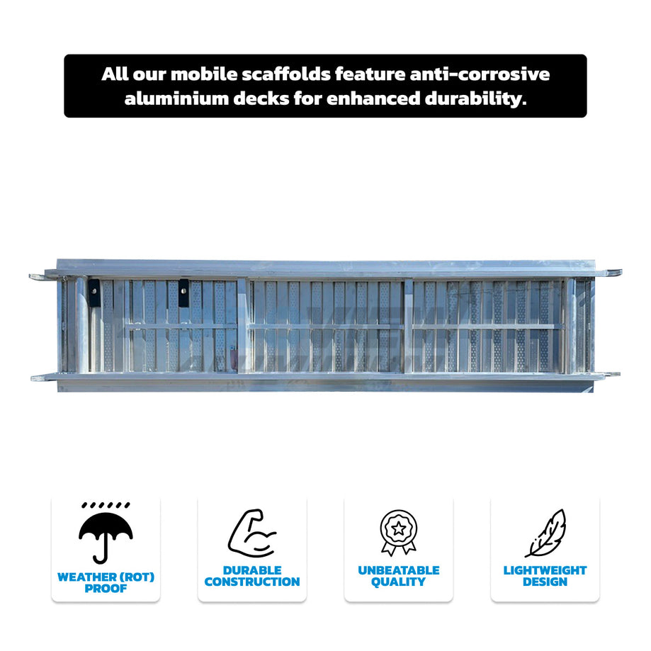2500*600mm Aluminum Decking Platform with Hatch
