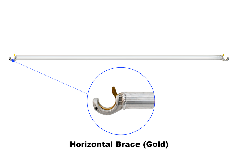 Proview Aluminium 2.5 metre Horizontal Brace – Compatible with All Proview Mobile Towers