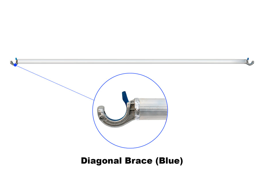 Proview Aluminium 2.7 metre Diagonal Brace – Compatible with All Proview Mobile Towers