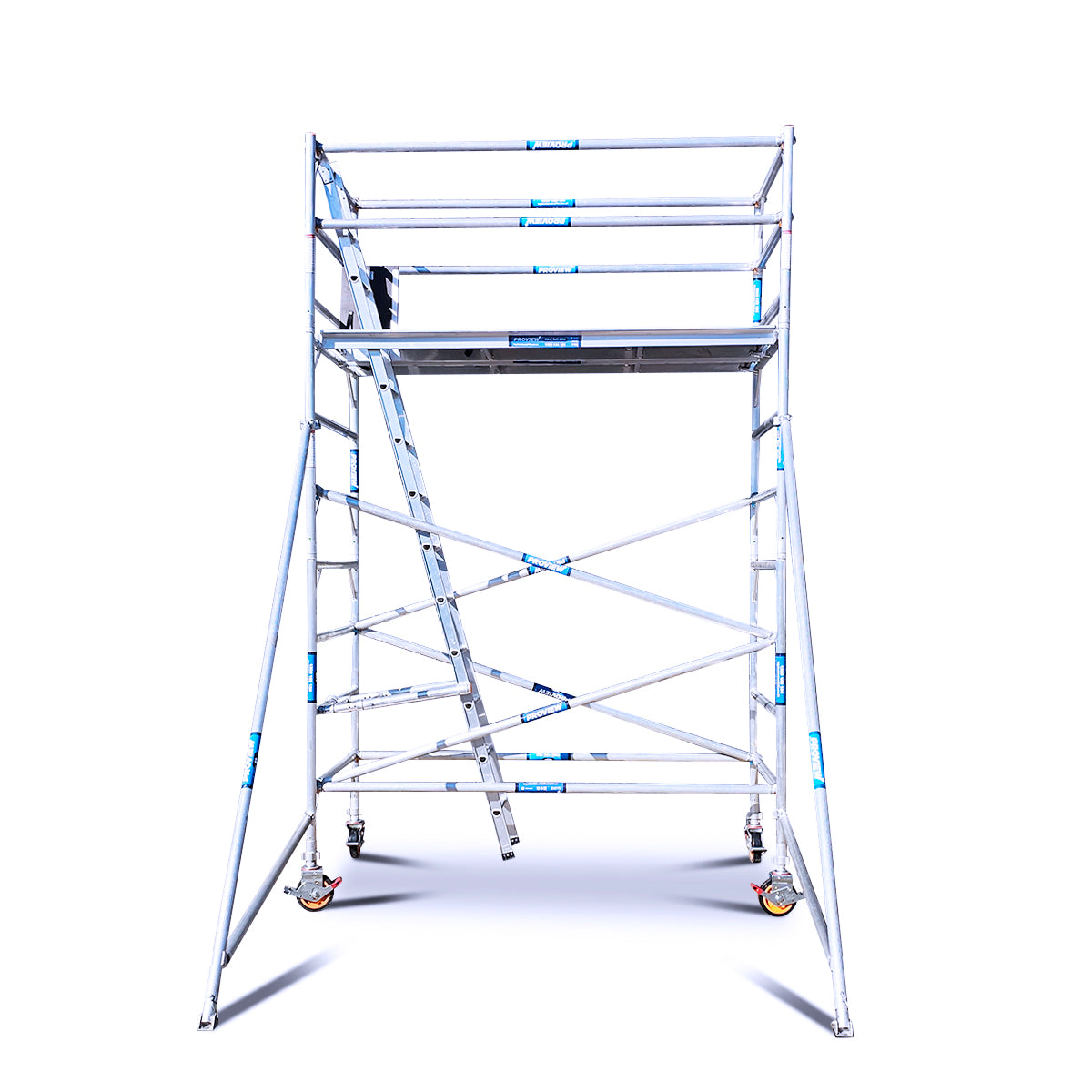 3.0m - 3.4m Wide Aluminium Mobile Scaffold Tower (Standing Height) + L