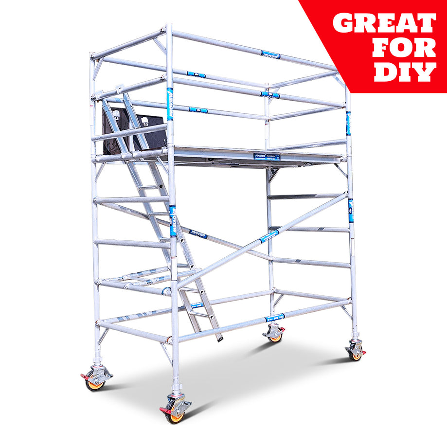 2.2m - 2.6m Wide Aluminium Mobile Scaffold Tower