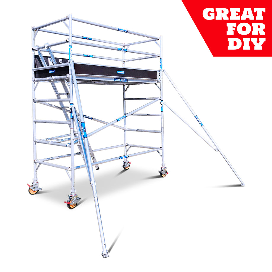 2.2m - 2.6m Wide Aluminium Mobile Scaffold Tower