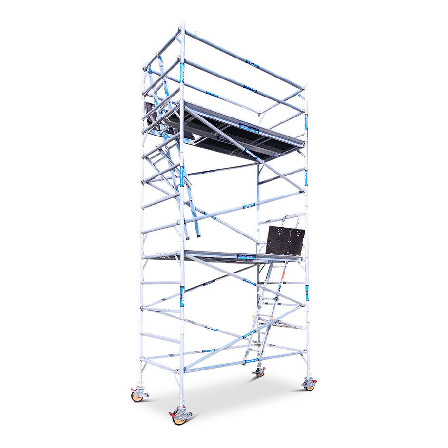 4.2m - 4.6m Wide Aluminium Mobile Scaffold Tower