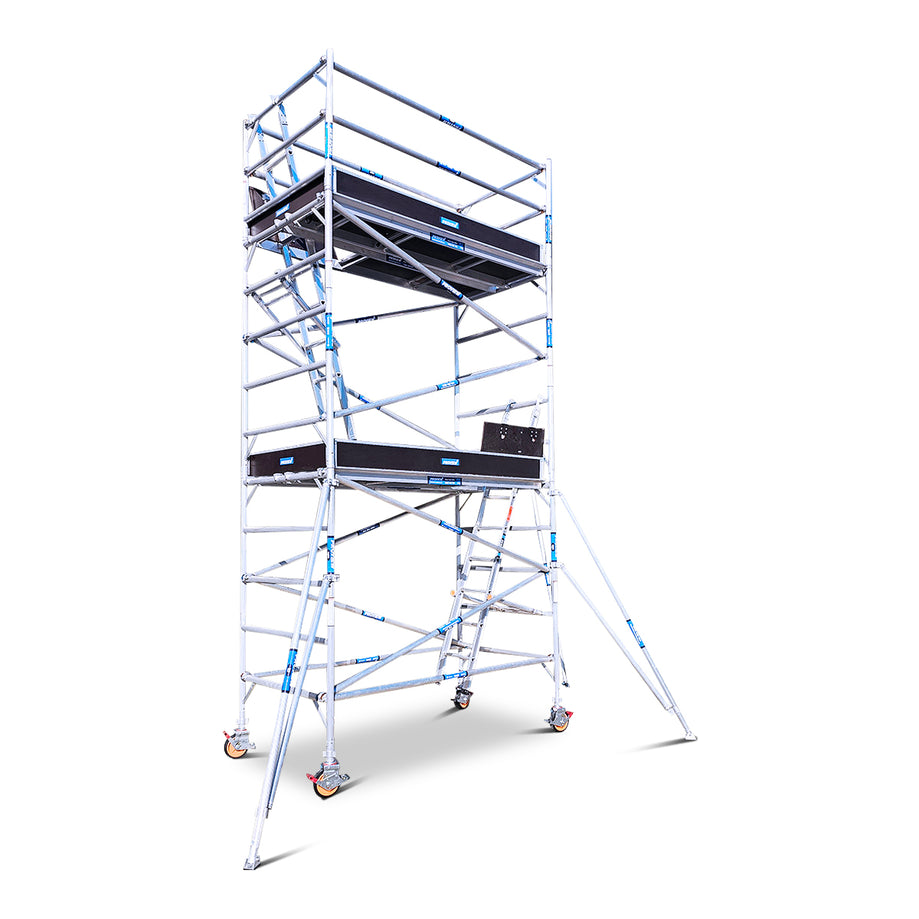 4.2m - 4.6m Wide Aluminium Mobile Scaffold Tower