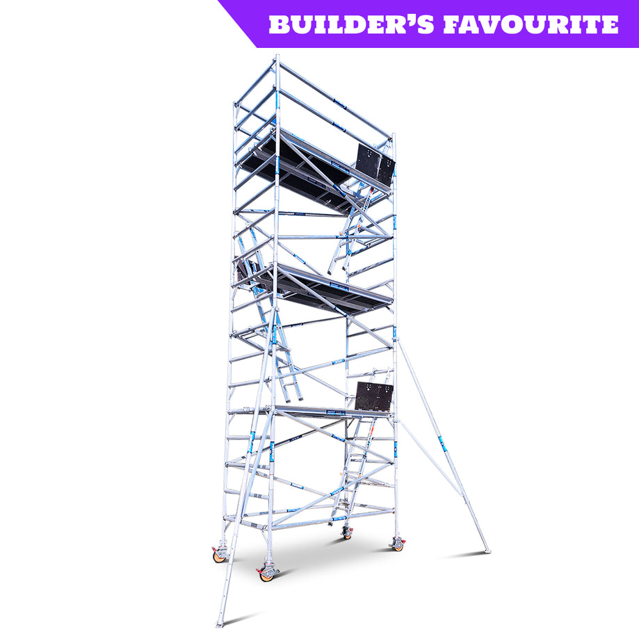 6.2m - 6.6m Wide Aluminium Mobile Scaffold Tower