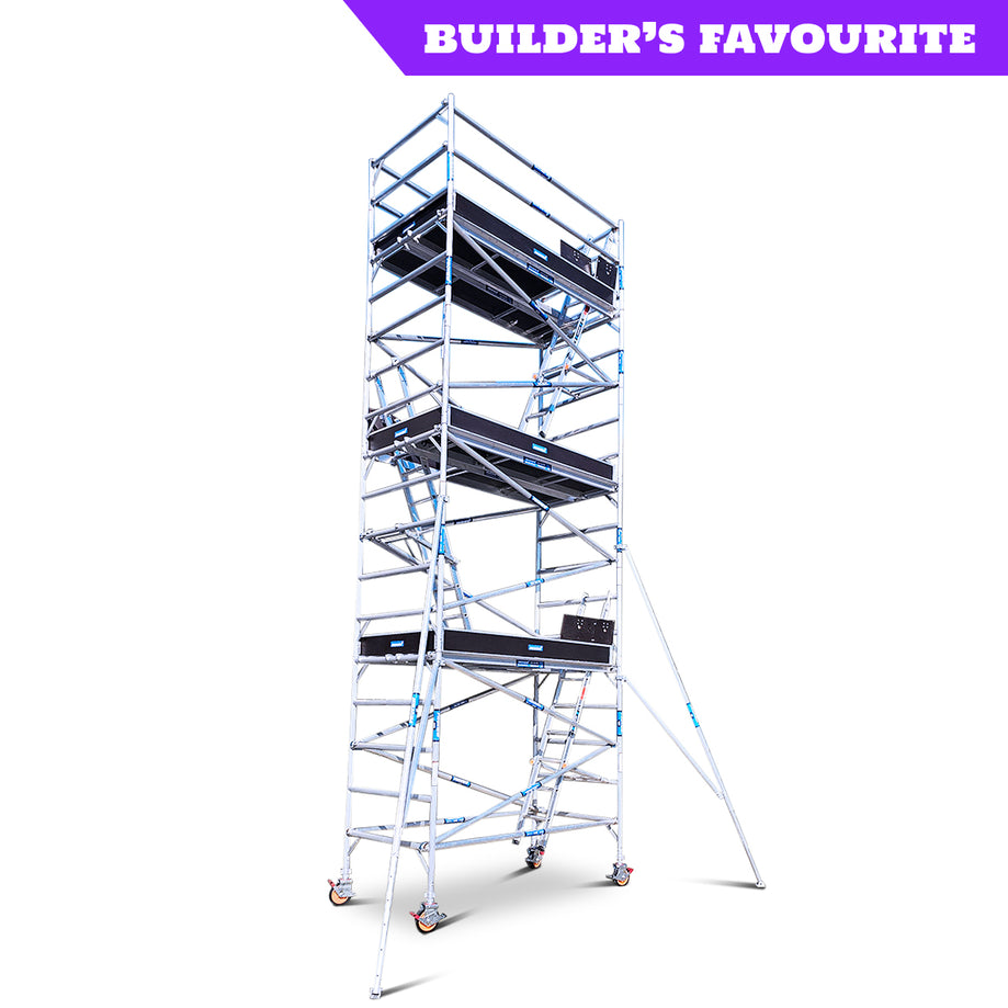 6.2m - 6.6m Wide Aluminium Mobile Scaffold Tower